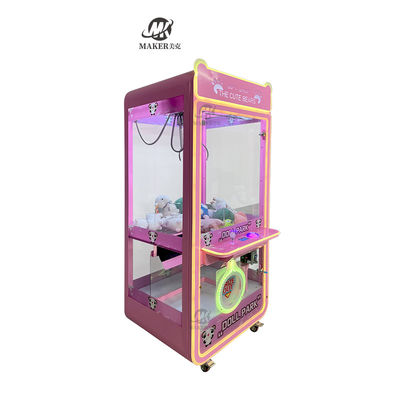 Coins Operated Arcade Claw Machine , Multifunctional Crane Amusement Machine