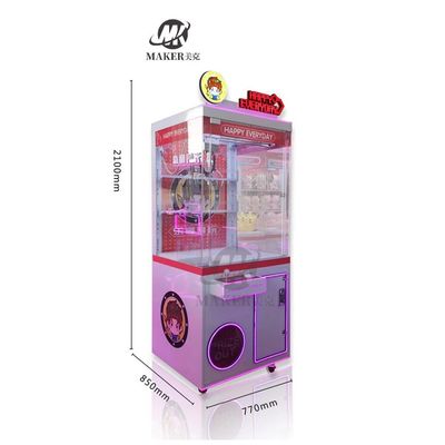 Indoor Toy Vending Claw Game Machine 900x860x2200mm Practical