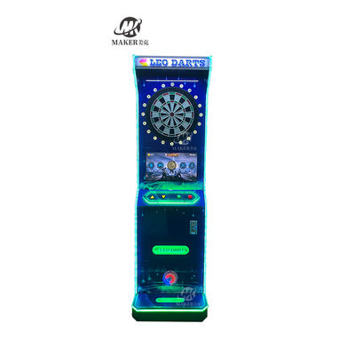Wooden Dart Machine Coin Operated 70 Kg Arcade Soft Leodarts Machine For Themepark