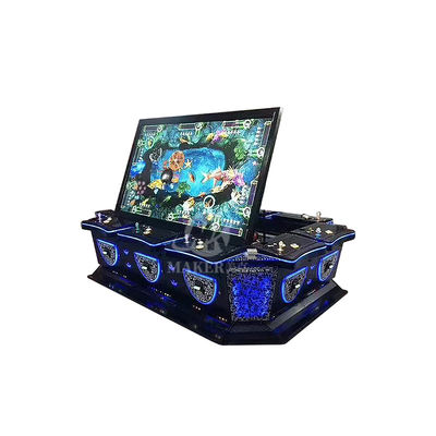 Wood Acrylic Fishing Game Machine Gambling 10P 100 Inch Durable