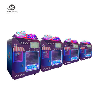 Cotton Candy Maker Robot Fairy Floss Vending Machine 2500W Purple Color