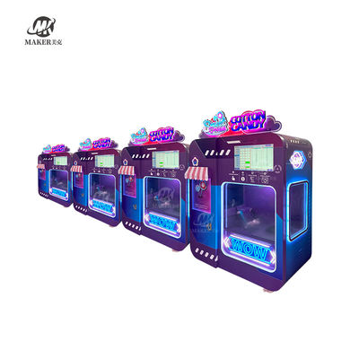 Cotton Candy Maker Robot Fairy Floss Vending Machine 2500W Purple Color