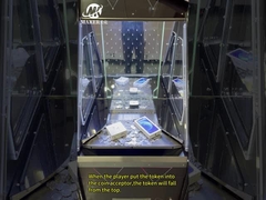 Yeni Tasarım Tek Oyunculu Para Çekme Makinesi Tempering Glass Arcade Para Çekme Makinesi